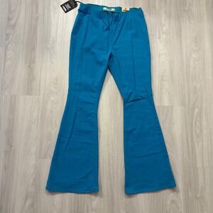 Rock and Roll Denim Jean Pants Women Bargain Bell Pull On Teal Turquoise 34x34